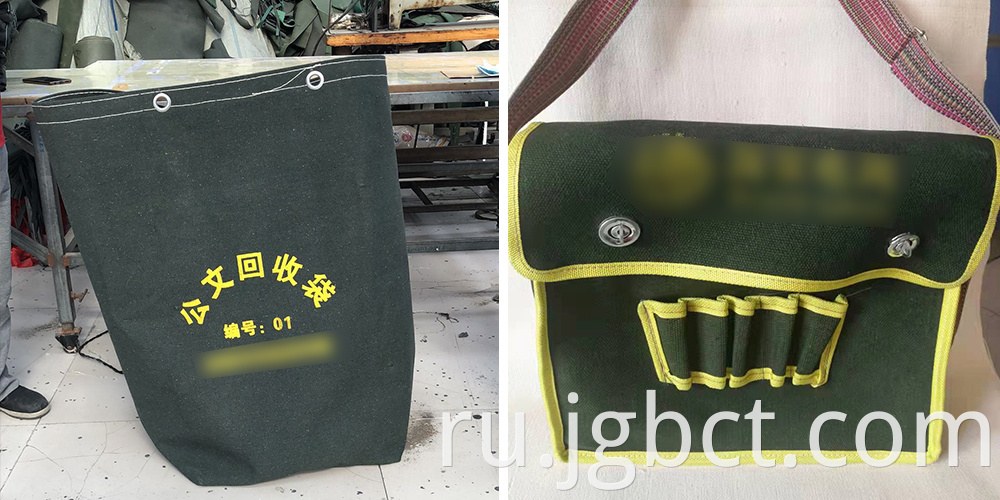 Cotton canvas tool bag can be customized